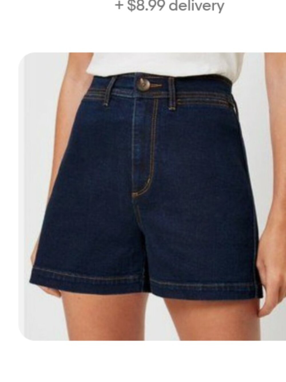 Loft Welt Pocket Denim Jean Shorts Size 4